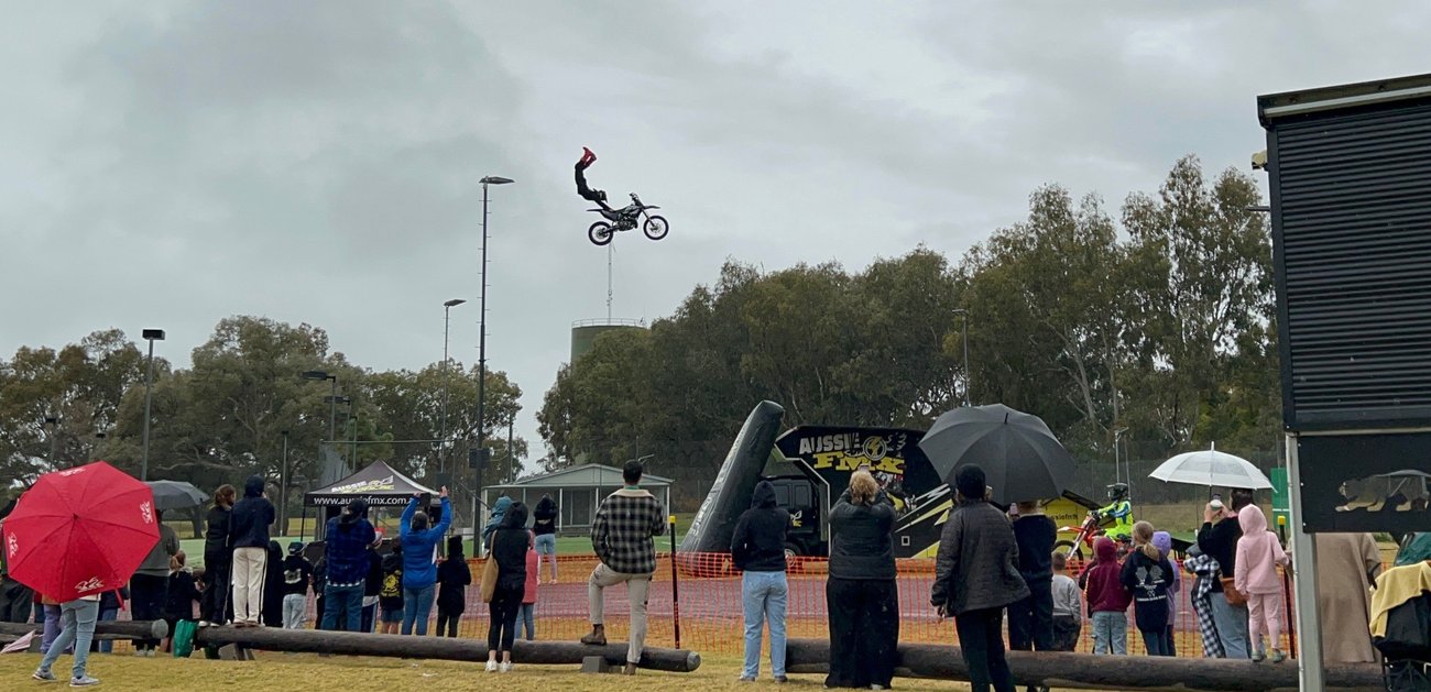 FMX at GROW Day Warren aerial stunt
