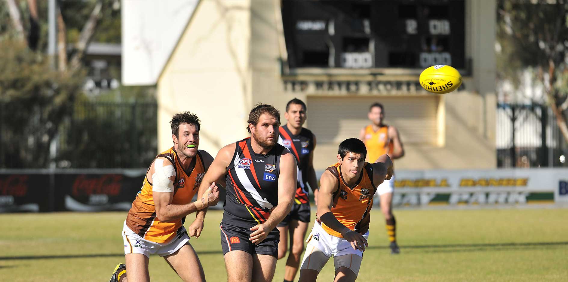 Aussie rules football action